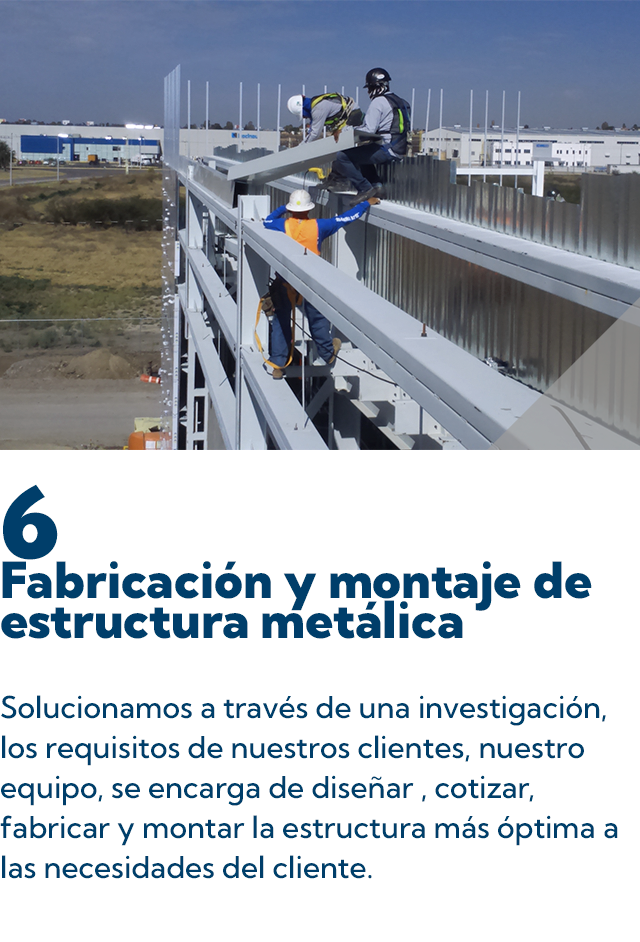 Fabricacion y monteje de estructura para naves instrustriales.