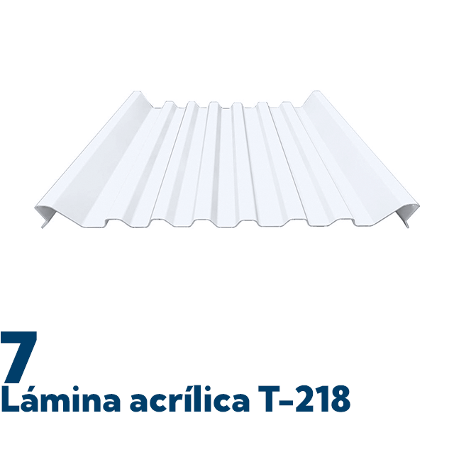 lamina acrilica T-218, Lamina T218, Lámina T 218